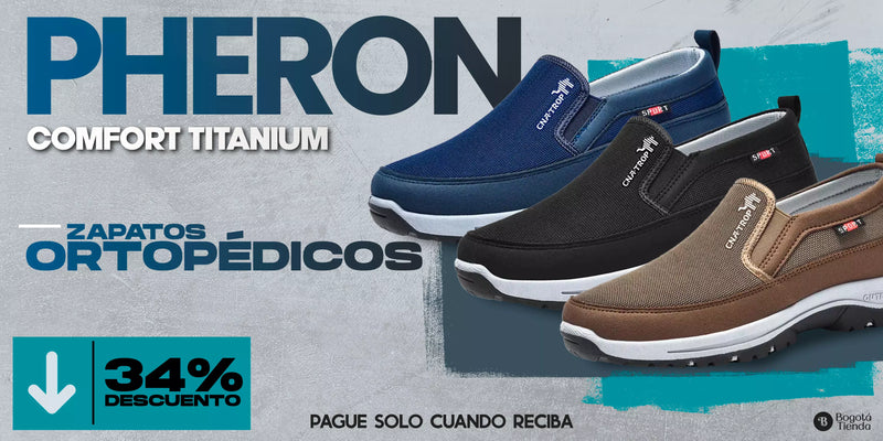 Zapatos Ortopédicos Pheron Confort Titanium - Comodidad Suprema